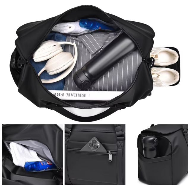 Neue Sport Golf Reisetasche Boston Bag für Herren aus PU-Material, Business-Reisetasche