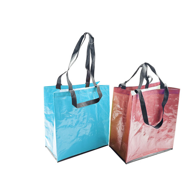 Grands sacs fourre-tout pliables pour courses - Poignées robustes pour courses lourdes, parfaits pour supermarchés, marchés de producteurs, stockage