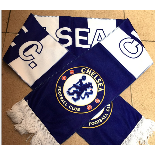 Großhandel Promotion Custom Design Logo Flag Fußball Sportmannschaft Fußballfans Nationalflagge Schal Quastenschals