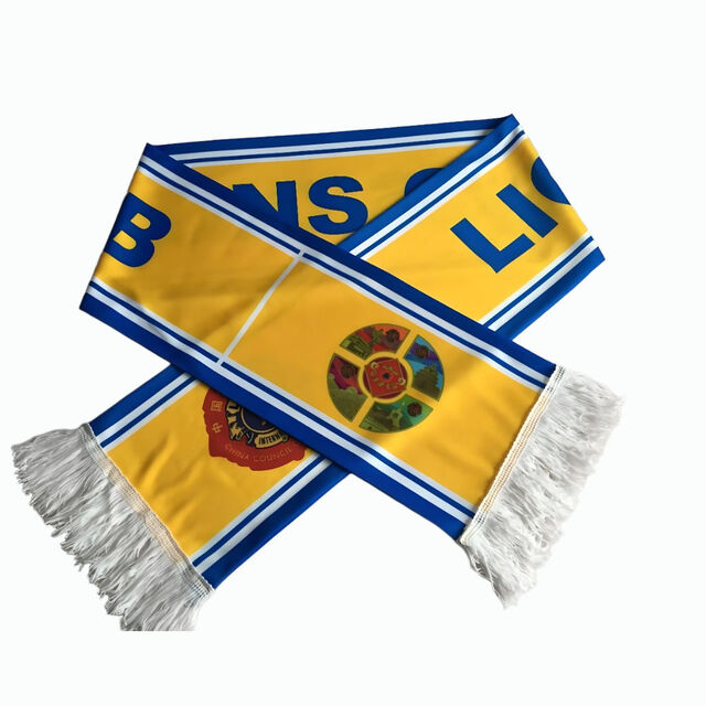 Großhandel Promotion Custom Design Logo Flag Fußball Sportmannschaft Fußballfans Nationalflagge Schal Quastenschals