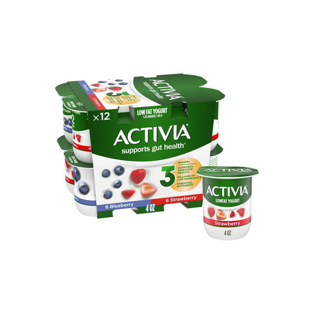 Iogurte Activia disponível para venda em grandes quantidades