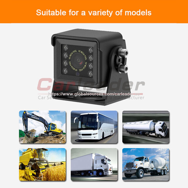 Großhandel 8 LED Rückfahrkamera 1080P AHD Auto Kamera Max 150 Grad Winkel Wasserdichte Rückfahrkamera Für LKW / Bus / Van / Wohnmobil