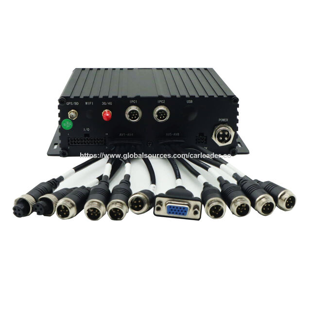 OEM 8CH 1080P HDD MDVR Mobiler DVR Unterstützt 8CH AHD + 2CH IPC Kameraeingänge Lokale Aufzeichnung GPS + 4G Videorekorder CVBS / VGA Ausgänge
