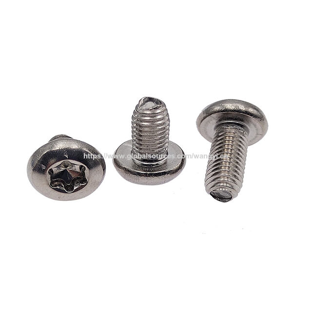 Manufacturer carbon steel nickel pan head torx triangle locking screws self tapping screws