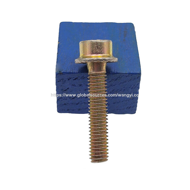 Wholesale carbon steel color zinc flange Hex socket triangle tooth locking screws self tapping screws