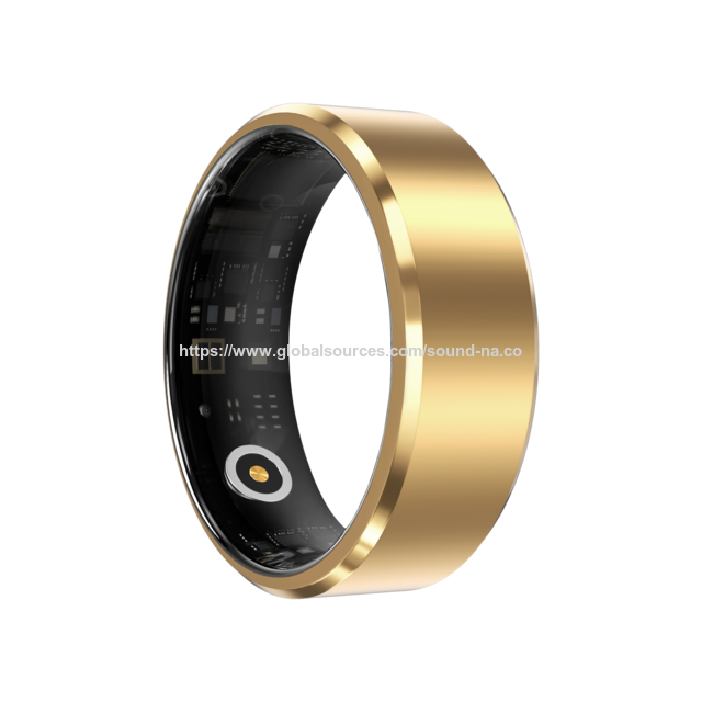 Bague Connectée : Nouvel Exemple de Technologie et d'Esthétique. Suivi de l'Oxygène Sanguin et du Sommeil. Étanche. Bague Connectée avec Moniteur de Fitness.
