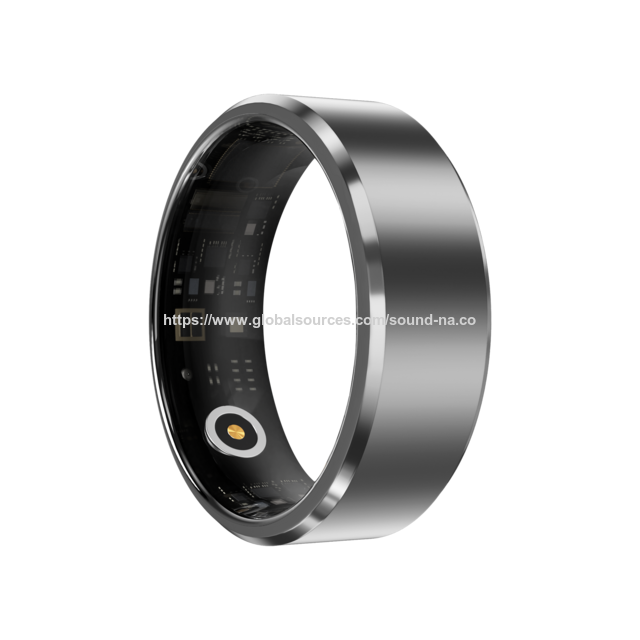 Bague Connectée : Nouvel Exemple de Technologie et d'Esthétique. Suivi de l'Oxygène Sanguin et du Sommeil. Étanche. Bague Connectée avec Moniteur de Fitness.