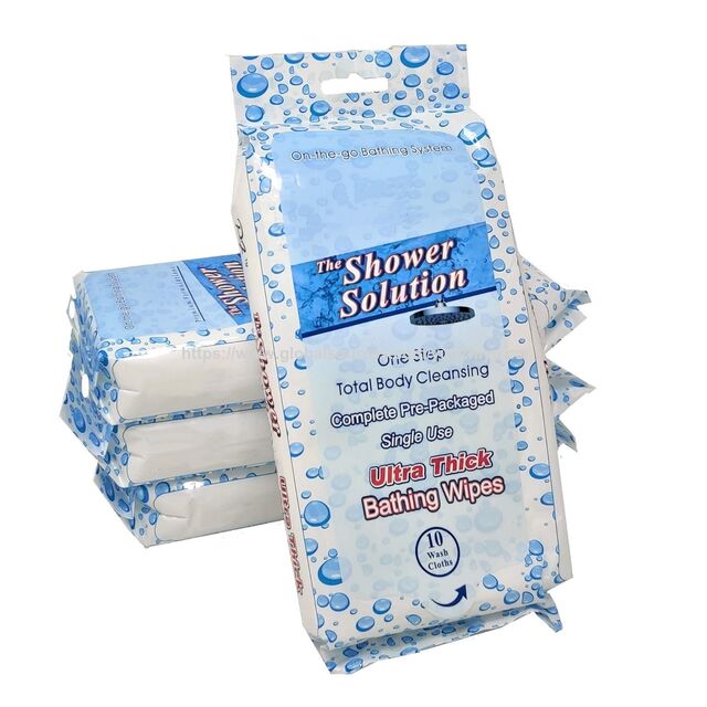 Lingettes Pré-humidifiées pour Adultes, Lingettes Corporelles Jetables, Lingettes Douces Non Parfumées