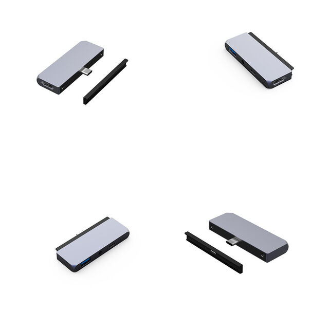 Hub USB pour iPad Pro 2019 2020, station d'accueil HDMI USB 3.0, DisplayLink