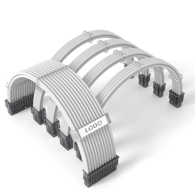 Alimentation Électrique avec Gaine Tressée, Kit d'Arc, Fixation en Acier Inoxydable Silicone, Fil Électrique Flexible