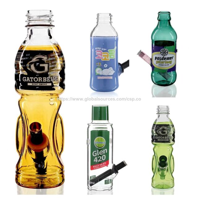 Röhrenglasflasche mit Ohrenschaufel, rauchbarer, gerollter Fabrikpreis, Großhandel