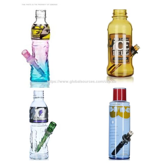 Röhrenglasflasche mit Ohrenschaufel, rauchbarer, gerollter Fabrikpreis, Großhandel