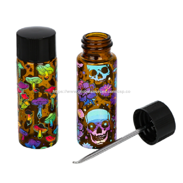 Geheime Aufbewahrungsröhre Glasflasche mit Ohrenschaufel, rauchbarer, gerollter Fabrikpreis, Großhandel