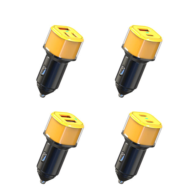 Neues 48W Auto-Ladegerät USB C PD und USB A QC3.0 Schnellladung für Handys
