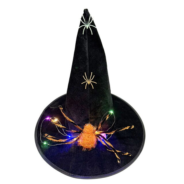 Sombrero de Bruja Transfronterizo de Halloween con Personaje Tejido Estilo Unisex para Fiesta