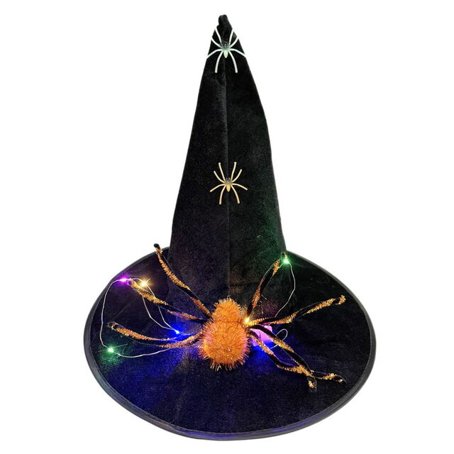 Chapeau de Sorcière Transfrontalier d'Halloween avec Personnage Tricoté Style Unisexe Chapeau de Fête