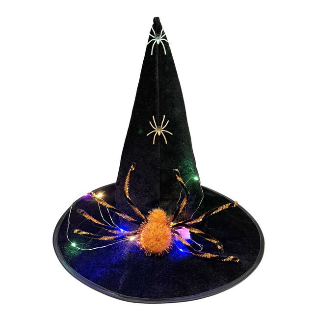 Sombrero de Bruja Transfronterizo de Halloween con Personaje Tejido Estilo Unisex para Fiesta