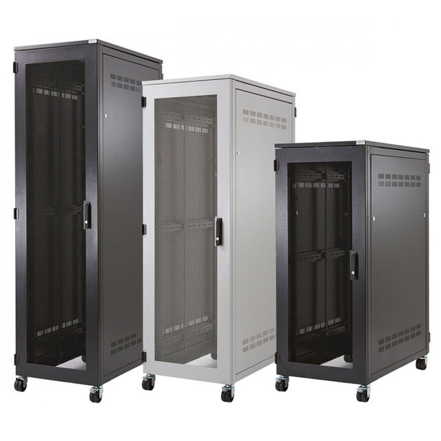 Soluções de Alta Qualidade Gabinetes com Ar Condicionado Rack de Servidor Padrão de Montagem de 19 Polegadas Gabinete de Rede com Porta de Malha de Aço