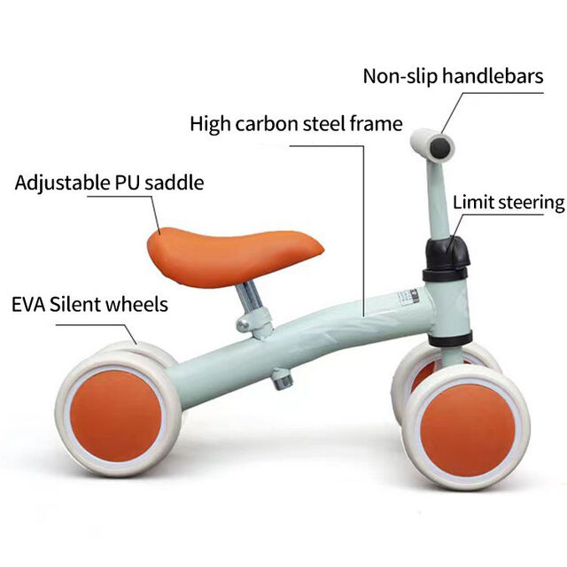 Neues Hot Outdoor Swing Car Balance Bike Einstellbar Kleinkinder Neu 1-6 Jahre Kinder Vier Räder Baby Self Balance Bike Ride on Car