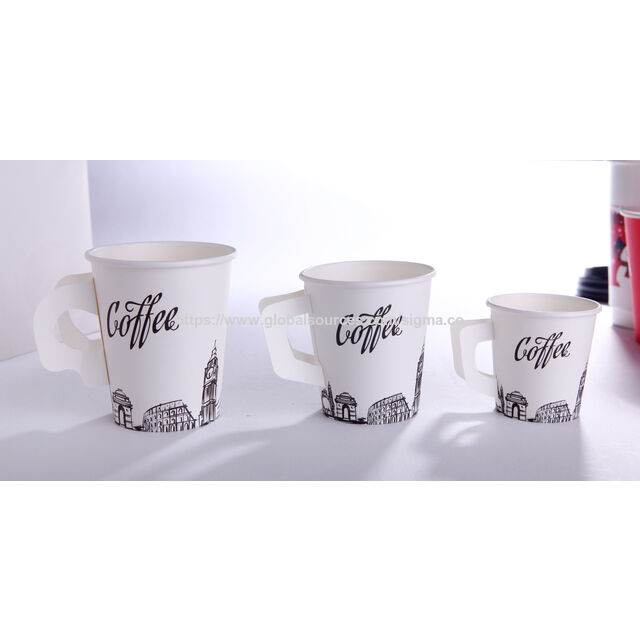 Vaso de Papel Desechable, Pared Simple, Variedad de Tamaños y Tipos, Diseños Personalizados Disponibles, Vaso de 8oz para Bebidas Calientes y Frías al Por Mayor.