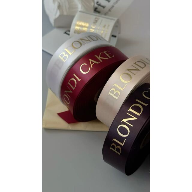 Individuell bedruckte Geschenkverpackungsbänder mit Logo, umweltfreundlich, niedrige Mindestbestellmenge, personalisierte dekorative Bänder für Schachteln, Taschen, Kosmetika und