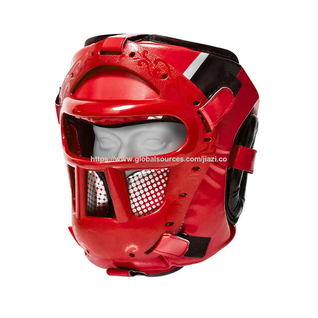 Casques de taekwondo, Casque de boxe pour enfants, Protection de tête de combat de taekwondo, Épaissi, Conception de visage de singe, Entraînement de compétition, Équipement de protection