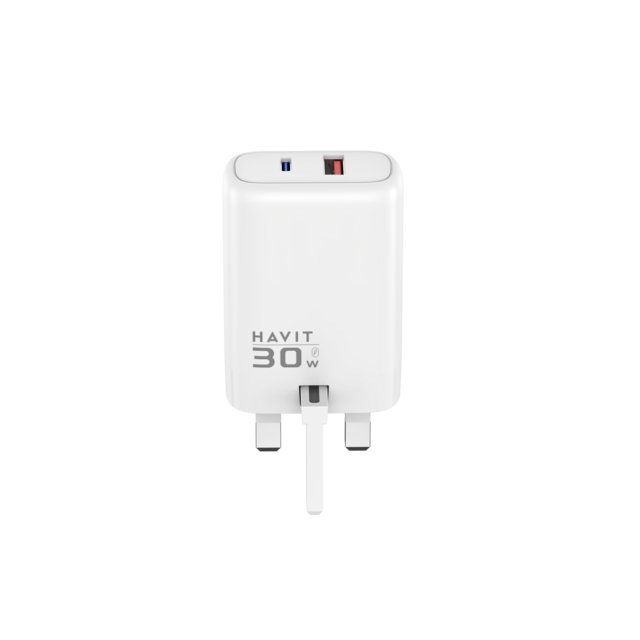 HAVIT UCK83 Chargeur USB PD30W UK - Charge Rapide Portable et Léger