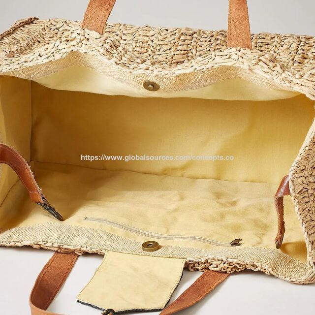 Sac fourre-tout en raphia Modèle No. CK25267976
