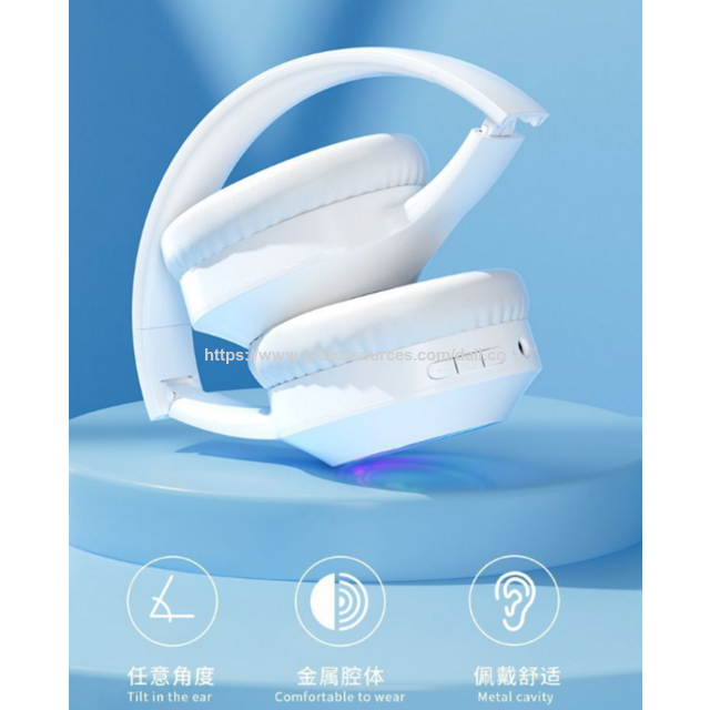 Auriculares inalámbricos plegables con cancelación de ruido BT5.3, precio de fábrica, para móvil/PC, batería de 80 horas