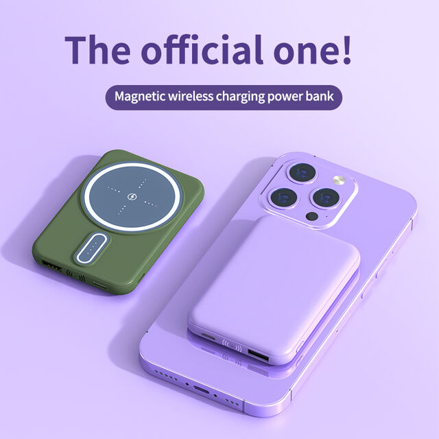 2026 Carregador sem Fio Portátil OEM com Suporte, Power Bank 5000 MAH PD 22.5W Carregamento Rápido para Celular