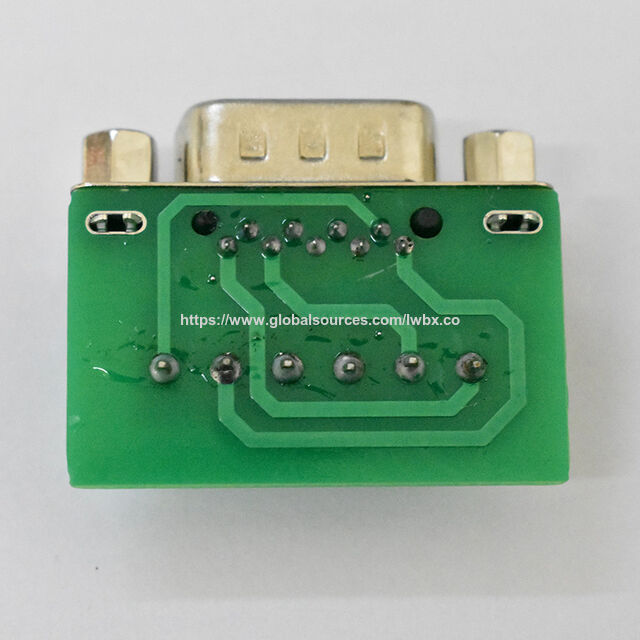 Goldbeschichteter DB9 Stecker auf 6P Klemmblock Adapter