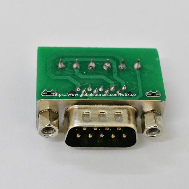 Goldbeschichteter DB9 Stecker auf 6P Klemmblock Adapter