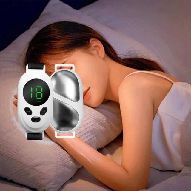 Appareil d'aide au sommeil portable Instrument de maintien à microcourant Soulagement de l'anxiété et de la pression Masseur de tête pour un sommeil profond