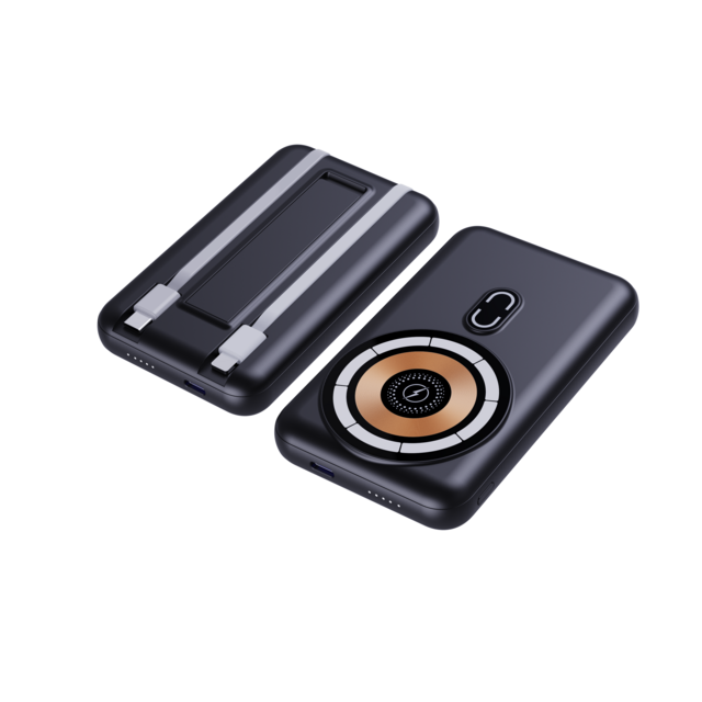Chargeur sans fil magnétique 10000 mAh le plus récent 2026, Mini Power Bank magnétique PD 22,5 W avec support en plastique
