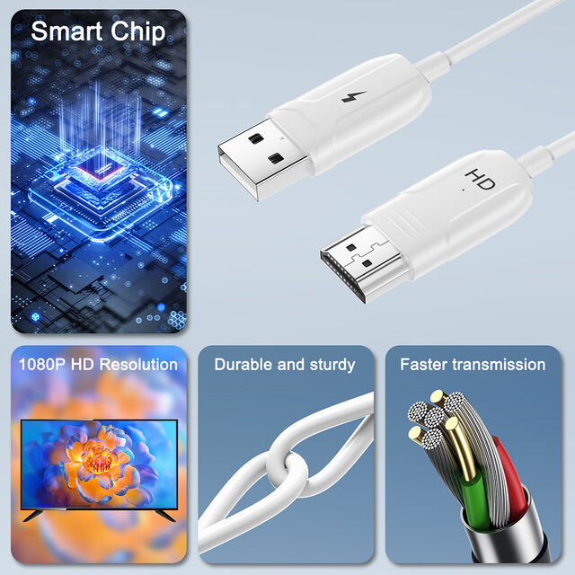 Dongle HDTV sem fio suporta projeção de tela sem fio, TV/display Projetor/sincronização de áudio e vídeo para telefone e laptop
