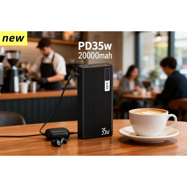 Power Bank de Alta Capacidade 20000mAh OEM/ODM Tendência 2026, Carregamento Rápido de 22.5W para Celulares, Energia de Longa Duração para Viagens/Atividades ao Ar Livre