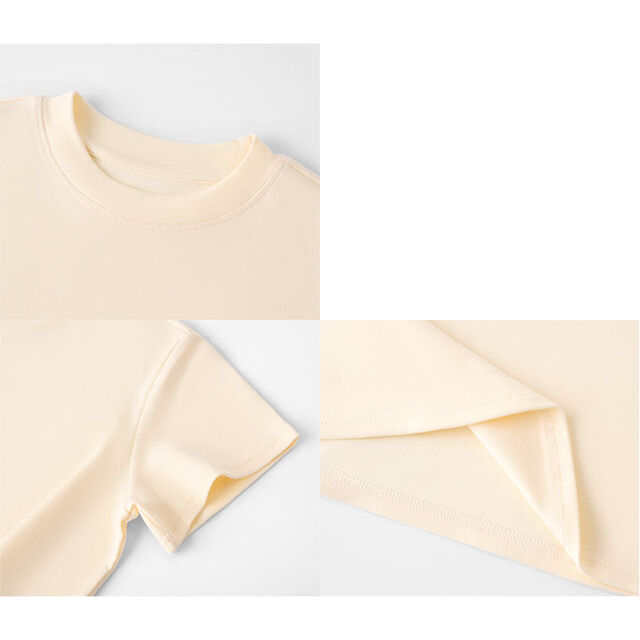 Light Weight Slim Fit Spandex Cotton Blend Sexy Plain T Shirt Round Neck women's Basic Tshirt Baby Tee Fashion Trend Y2k Top