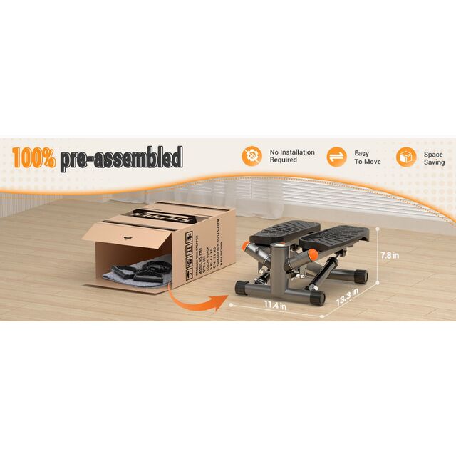 Mini Stepper Ajustable y Duradero para Ejercicios Cardiovasculares en Casa - Equipo de Fitness para Entrenamiento de Escaleras