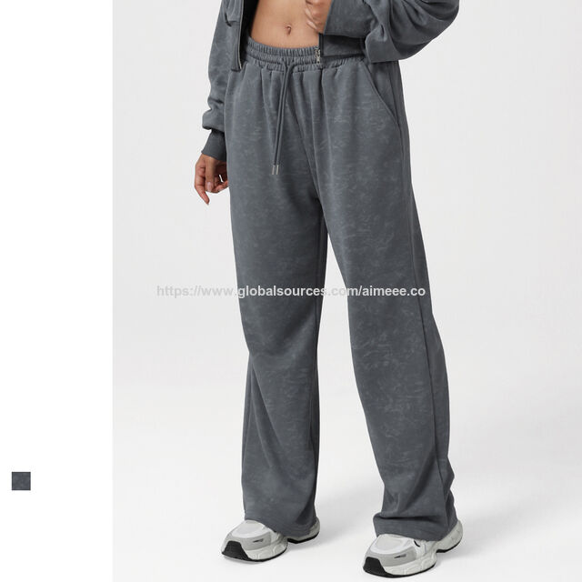 Calças de Moletom Largas e Oversized para Academia - Calças de Treino Esportivas de Perna Larga