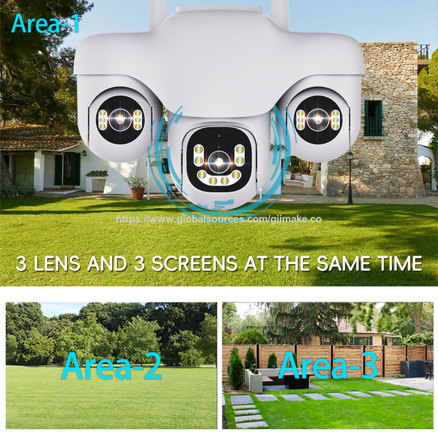 Caméra de surveillance solaire réseau 4G V380, système de caméra de sécurité CCTV sans fil extérieure étanche IP66