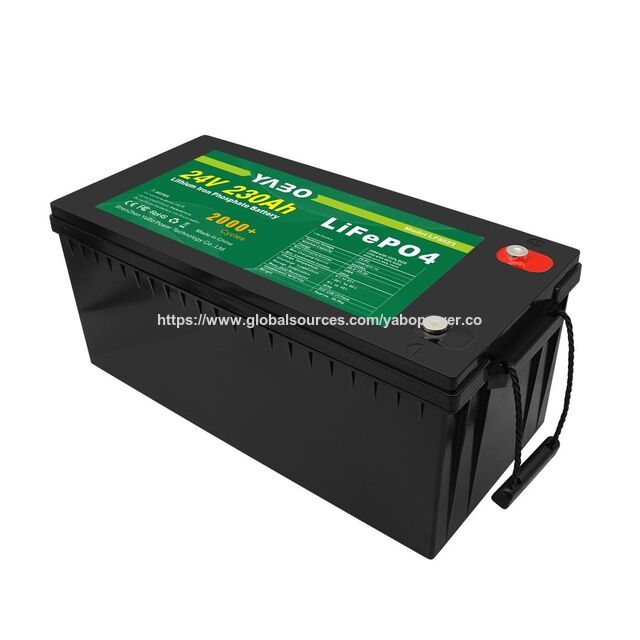 Batería LiFePO4 YABO de 24V 230Ah con BMS Inteligente: La Opción Inteligente para Sistemas de Energía Avanzados en RVs y Furgonetas