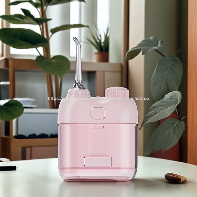 Mini flosser air portabel untuk kebersihan mulut, irigator gigi elektrik rumah tangga untuk menghilangkan karang gigi
