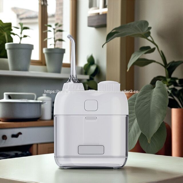 Mini flosser air portabel untuk kebersihan mulut, irigator gigi elektrik rumah tangga untuk menghilangkan karang gigi
