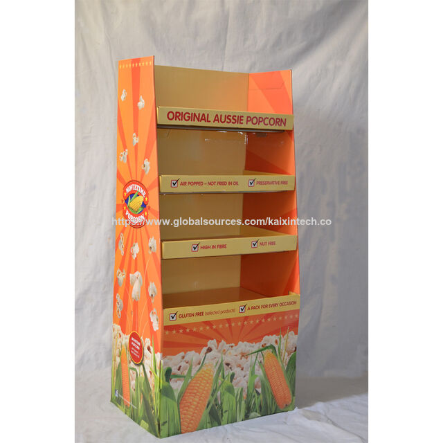 Présentoirs de sol PLV Modèle de présentoir en carton pour Noël, présentoir en carton ondulé Étagère de présentoir PLV Présentoir de sol en papier