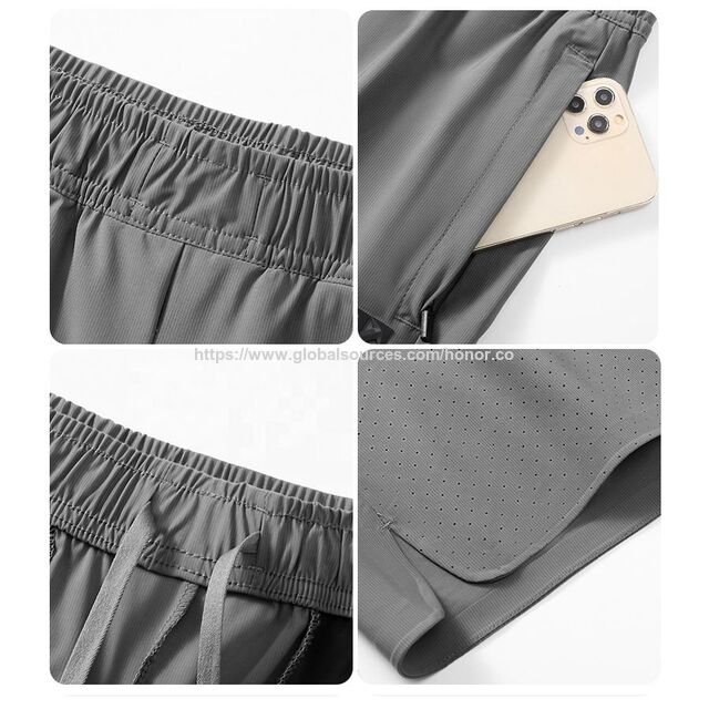 Shorts de sport pour hommes, adaptés à l'entraînement en extérieur et à la salle de sport - Shorts de course respirants en maille pour activités sportives
