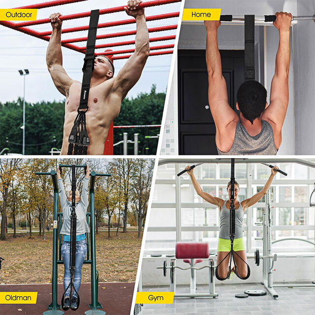Verpackt in farbenfrohen Boxen Workout-Kit für Körperfitness, Kniebeugen, Yoga-Training und Pilates 6 Latex-Übungs-Widerstandsbänder
