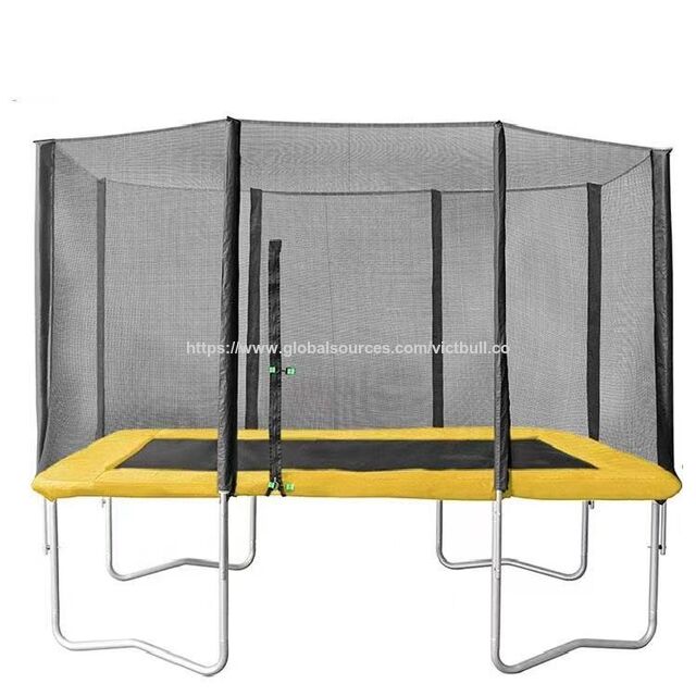 Trampoline Lanterne Premium de 14 pieds avec Protection UV et Filet de Sécurité Renforcé Certifié ASTM pour le Divertissement Familial dans le Jardin