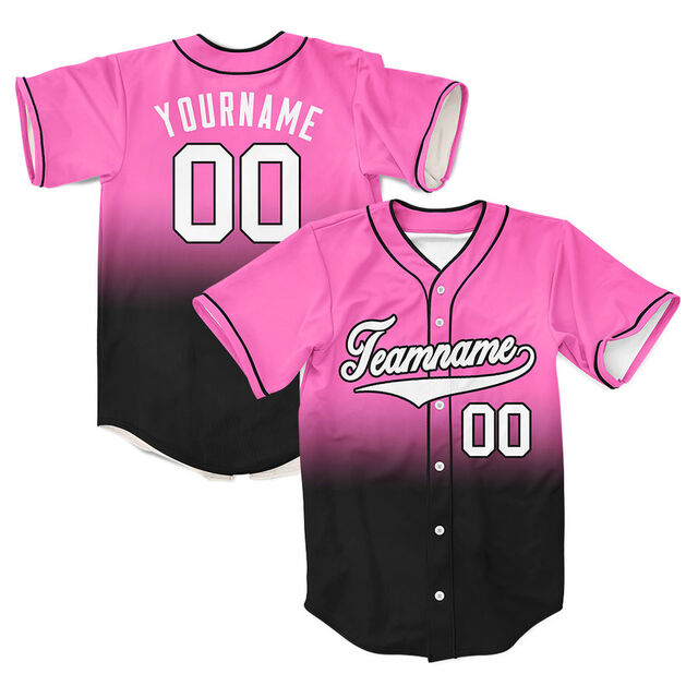 Camiseta de beisebol masculina de malha, lisa, com design de bordado personalizado e estilo de botão para softball