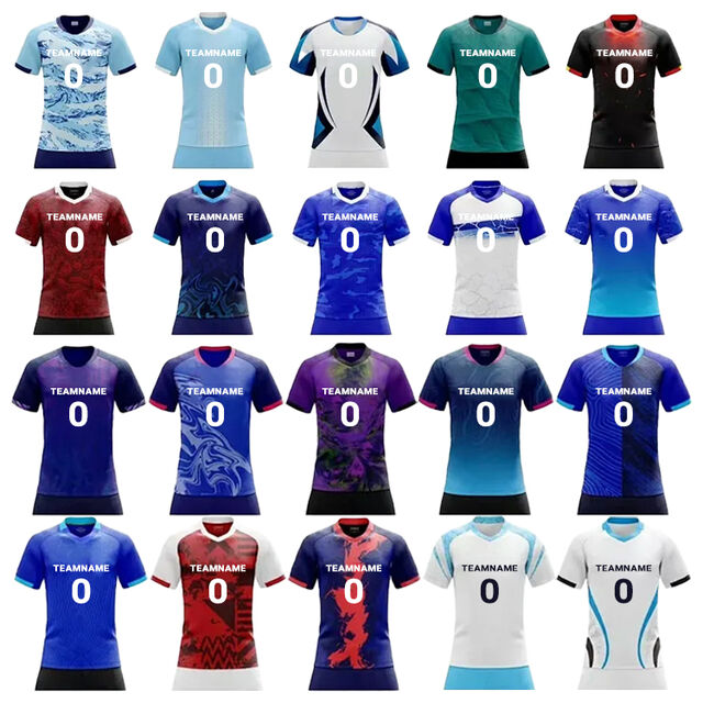 Maillot de football d'équipe 100 % polyester sublimé personnalisé pour vêtements de football