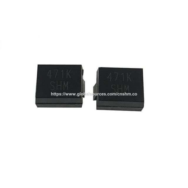 MOV Varistor UL VDE CQC con revestimiento, SMD, protección contra sobretensiones, varistor de óxido de zinc, modelo HIGH BACK 20D561